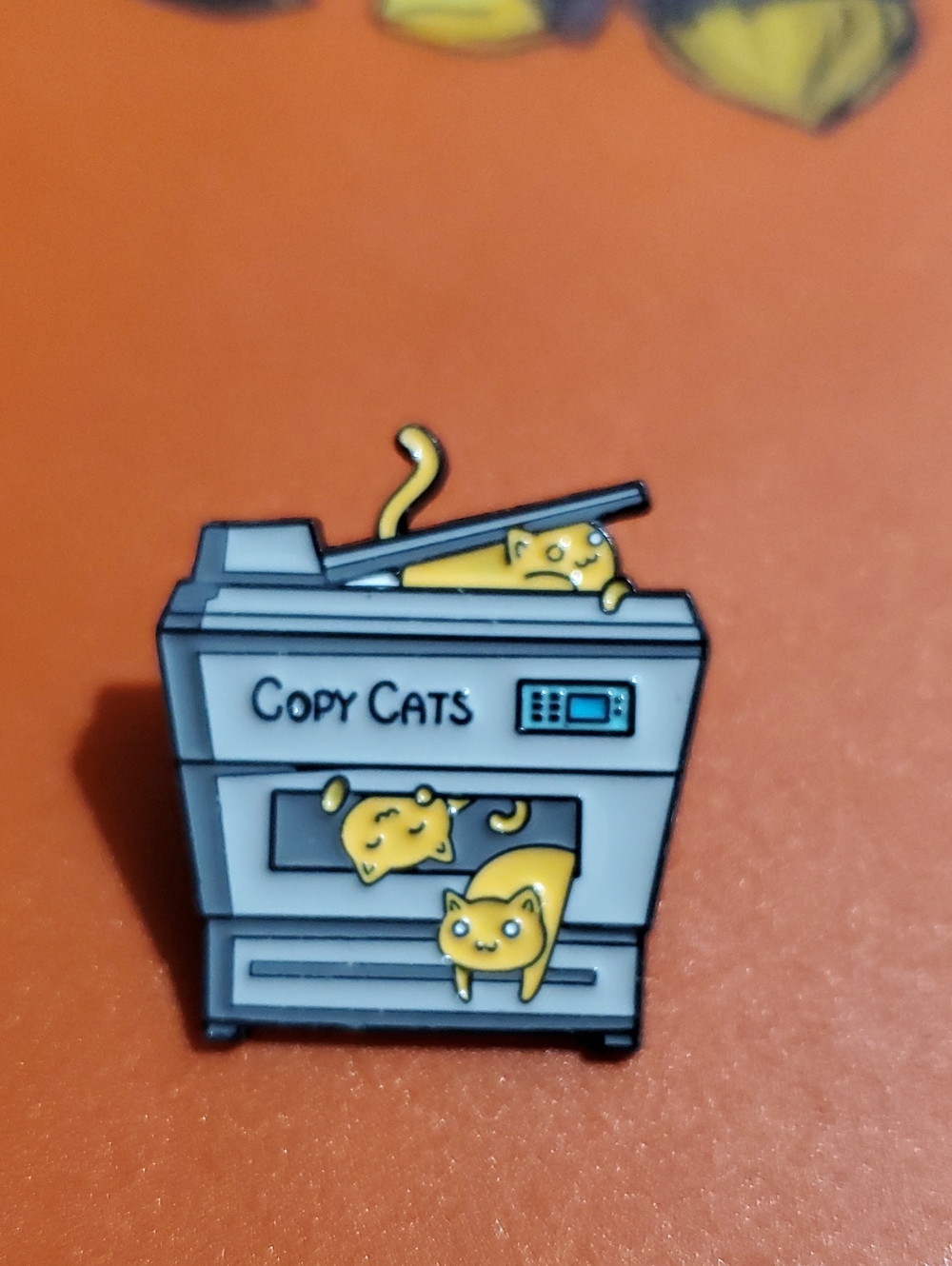 Copy Cats Enamel Pin - Cute Copier Cats